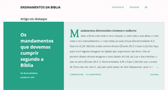 Desktop Screenshot of ensinamentosdabiblia.com