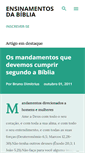 Mobile Screenshot of ensinamentosdabiblia.com