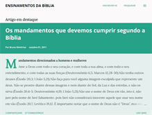 Tablet Screenshot of ensinamentosdabiblia.com
